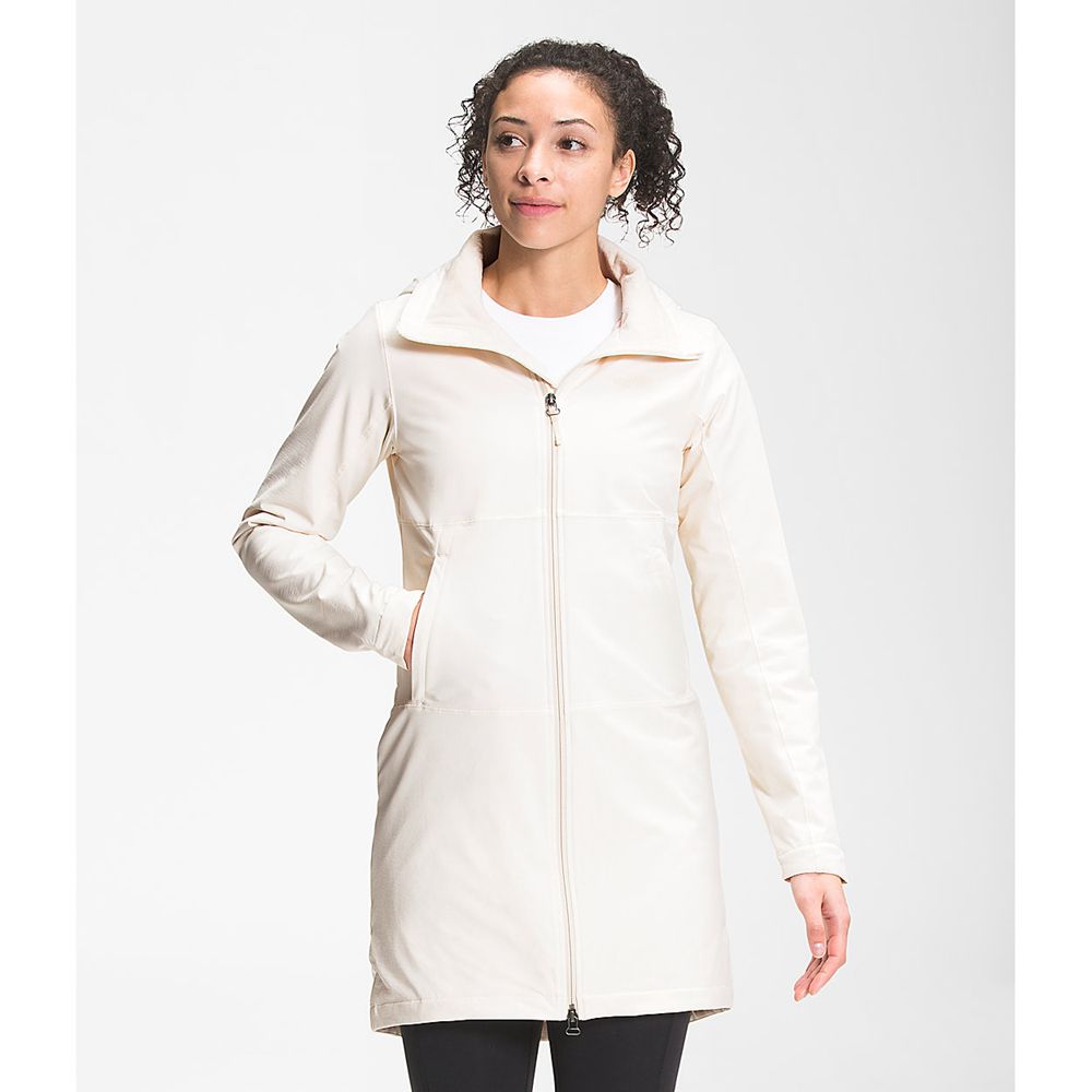 The North Face Parka Womens Australia - The North Face Shelbe Raschel Length With Hood White (PXC-49